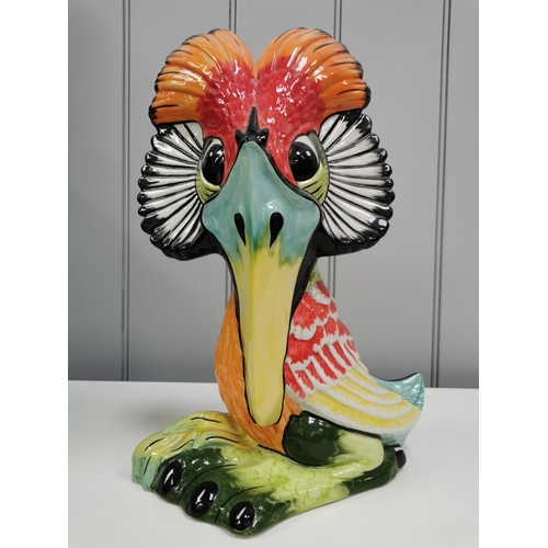 538B - A wonderful, large 'Gary the Grebe' 'Grotesque Bird' figure, by Lorna Bailey. Signed to base & limit...