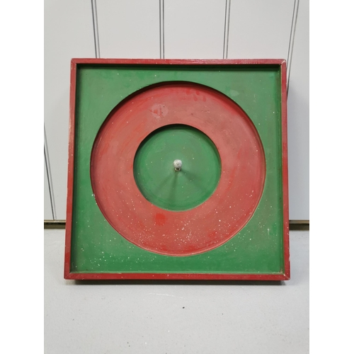 768 - A vintage, pub Quoits board. No hoops.