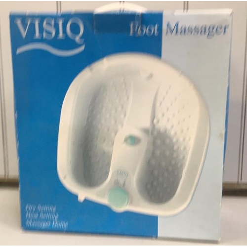 794 - A boxed/used foot massager, by 'Visiq'. PAT Test pass & functionality test indicates in working orde... 