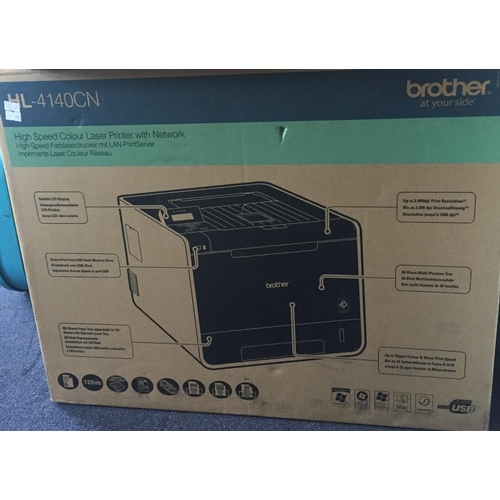 777 - A boxed/unused Brother HL-4140CN colour laser printer.