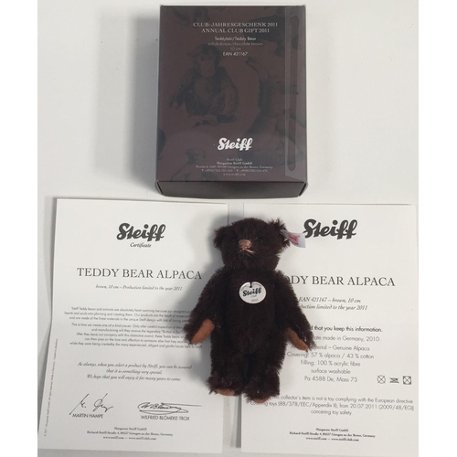 4022 - Steiff 'Club Annual Gift' bears (x4). To include 2009 Black, 2010 Grey, 2011 Brown & 2012 Burgundy. ... 