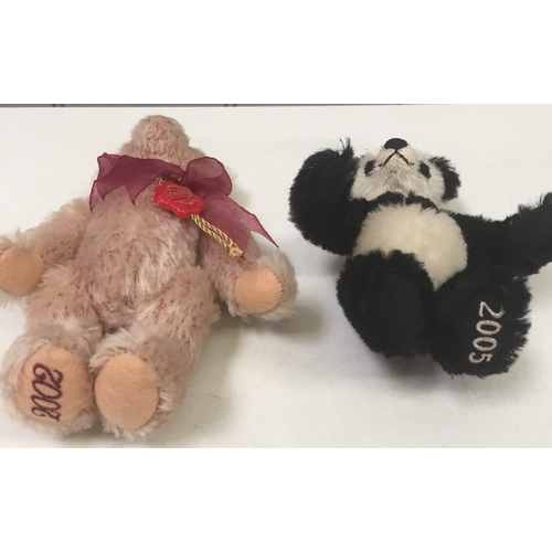 4082 - Hermann '2002' bear & '2005' panda. Bear complete with original tag.