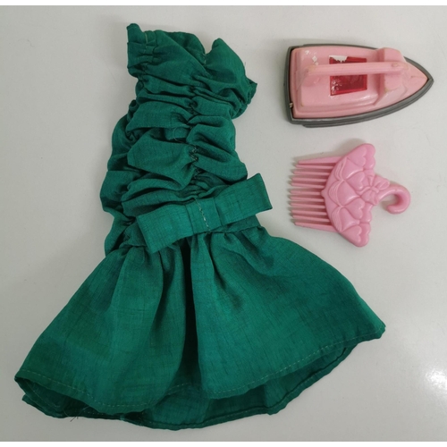 4164 - A collection of five vintage Barbie dolls, together with accessories.