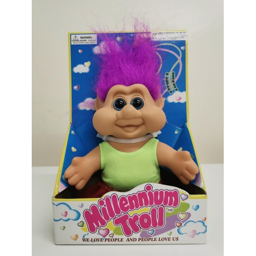 4165 - A collection of four 'Millennium Troll' dolls. All boxed & appear unused.