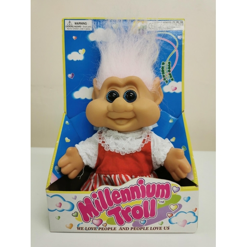 4165 - A collection of four 'Millennium Troll' dolls. All boxed & appear unused.