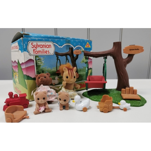 4224 - Sylvanian Families Baby Playground Swing Set.  Manufacturer/Model No: Tomy 3025.  Appears to be a co... 