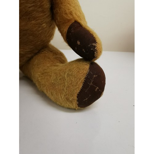 4086A - A mid-century Teddy Bear. Fully jointed, button-eyes, padded-paws. Height 45cm.