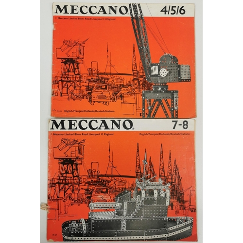 2525 - A collection of six 'Meccano' instruction leaflets & catalogues.