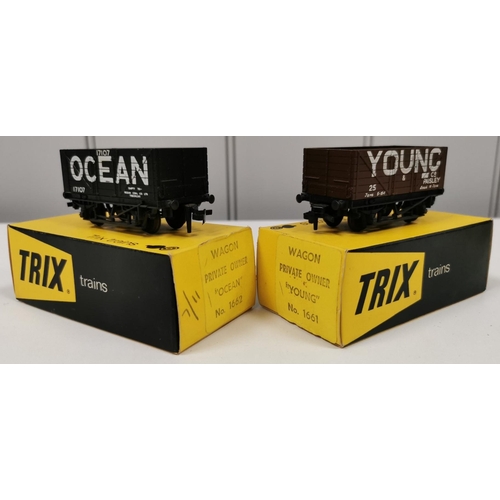 2706 - Trix Trains OO gauge Private Owner Wagons (x7). To include model no's 1649; 1657; 1659; 1661; 1662; ... 