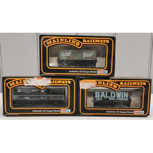 2711 - A collection of eleven, boxed Palitoy Mainline OO gauge plank wagons.  Model no's 37-126; 37-148; 37... 