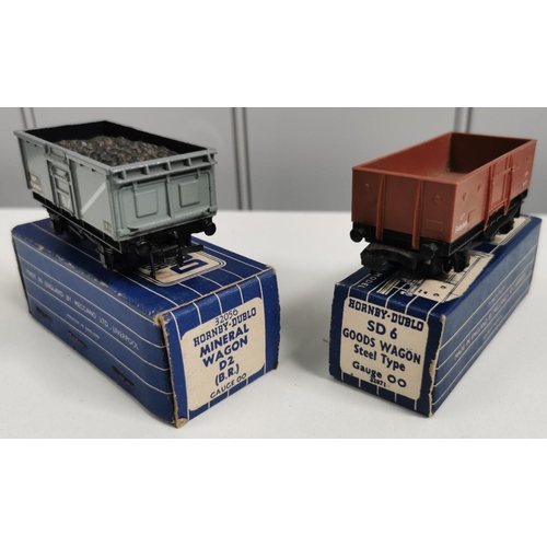 2726 - A collection of seven, boxed Hornby-Dublo wagons. To include Ventilated Van Long Wheel Base; 8-ton C... 