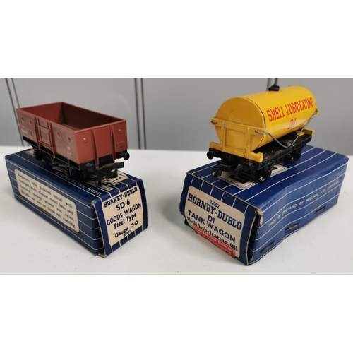 2727 - A collection of eight, boxed Hornby-Dublo wagons. To include Ventilated Van Long Wheel Base; 8-ton C... 