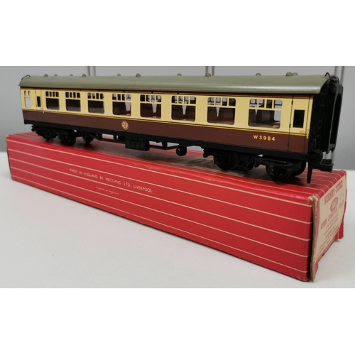 2737 - A collection of four, boxed Hornby-Dublo Coaches. To include Open Corridor Coach 1st/2nd W.R.; Open ... 