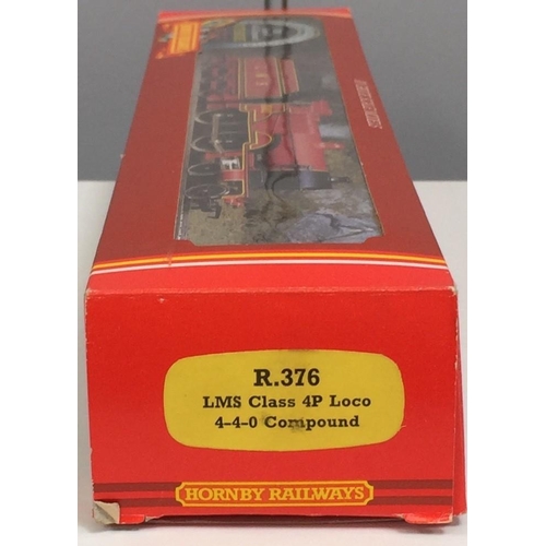 2774 - A boxed, Hornby Railways OO gauge Locomotive Class 4P 4-4-0 Compound L.M.S.. Model no.R376. Appears ... 