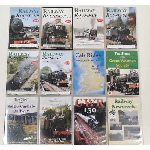 2543 - A collection of twelve rail-enthusiast DVD's.