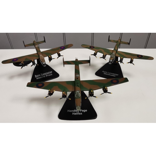 2119 - A collection of nine, unboxed Atlas Editions WW2 model planes, together with a framed print entitled... 