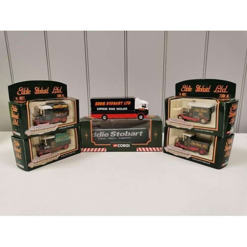 2204 - A collection of four, boxed Corgi 'Motoring Memories' Eddie Stobart model trucks, & two Corgi Classi... 