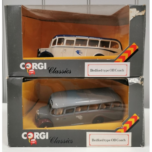 2206 - Two boxed 'Corgi Classics' Bedford OB coaches. Model no.'s C949/3 & C949/12.