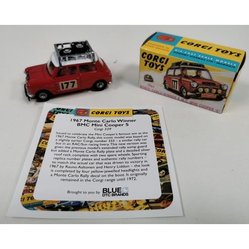 2210 - A boxed 'Corgi Model Club - Hornby Hobbies Ltd', 1967 Monte-Carlo Winner BMC Mini Cooper, model no.1... 