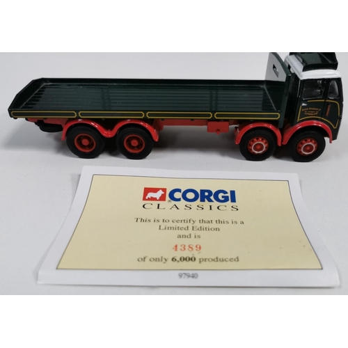 2217 - Corgi 97940 1:50 Scale ERF Flatbed - Eddie Stobart. Limited edition 4389/6000.