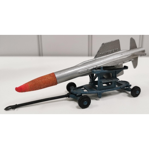 2231 - Corgi 350 - 'Thunderbird Guided Missile on Trailer', with reproduction box, together with three othe... 