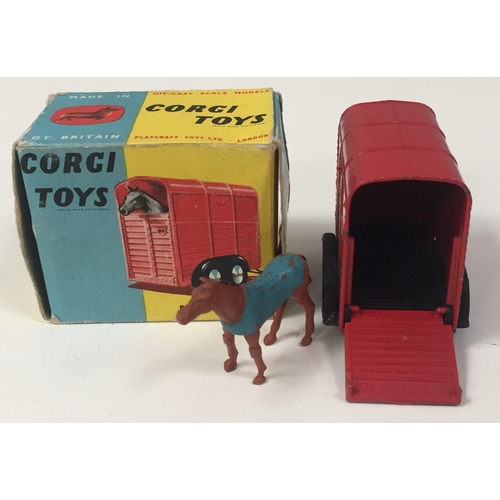 2236 - Corgi 102 - 'Rice's Pony Trailer With pony'. Complete with original box.