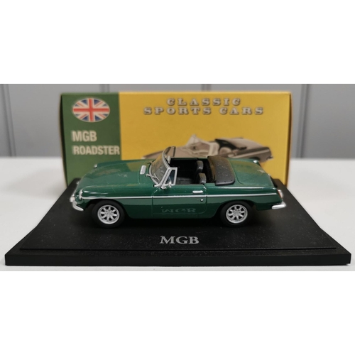 2123 - A collection of four, boxed, 1:43 scale 'Atlas Editions' Classic Sports Cars. To include Ford Capri ... 