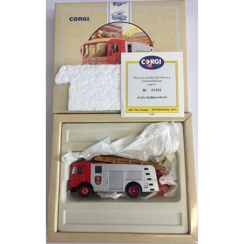 2238 - Corgi 97355 1:50 Scale AEC Pump Escape Fire Engine – ‘Nottingham’. Limited edition 8208/10000.