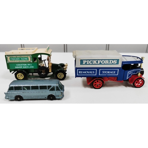 2312 - A collection of nine Matchbox models. To include a boxed Cadbury's bi-plane, two boxed yesteryears, ... 