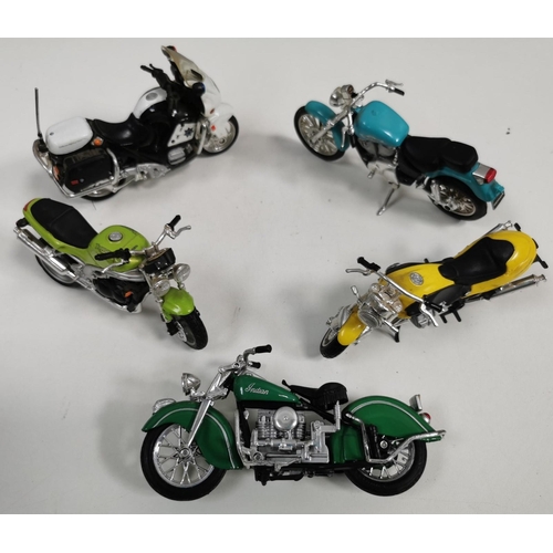 2374 - A large collection of approx. 43, unboxed motorcycle models. To include sports bikes, road bikes, di... 