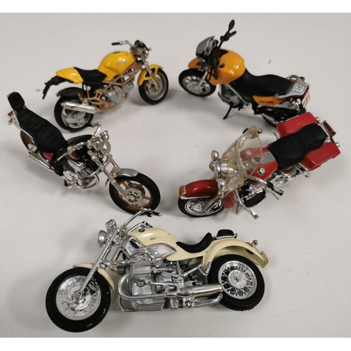 2374 - A large collection of approx. 43, unboxed motorcycle models. To include sports bikes, road bikes, di... 