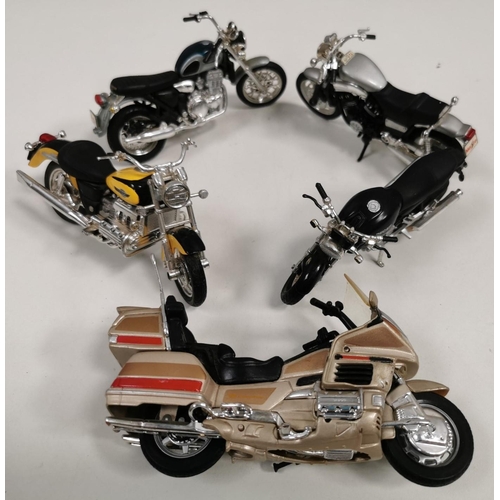 2374 - A large collection of approx. 43, unboxed motorcycle models. To include sports bikes, road bikes, di... 