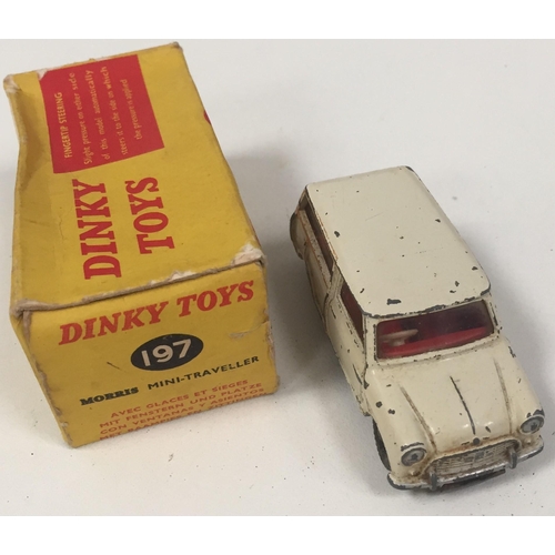 2314 - Dinky Toys 197 - Morris Mini-Traveller, in white. Complete with original box.