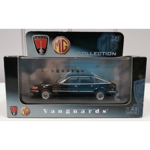 2318 - A collection of three, boxed, 1:43 scale, model cars. To include 'Corgi Vanguards' Vauxhall Cresta R... 