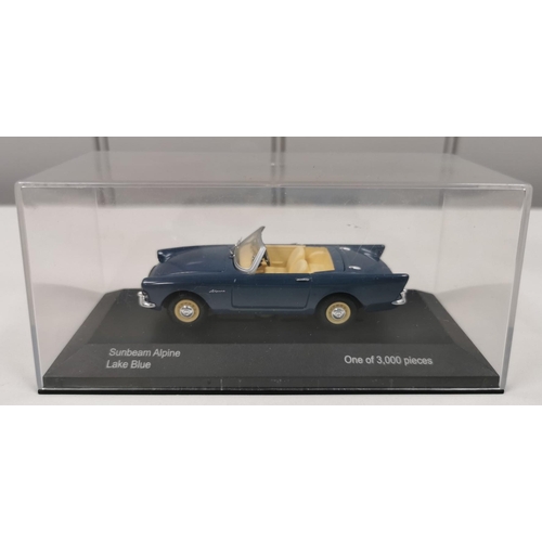 2318 - A collection of three, boxed, 1:43 scale, model cars. To include 'Corgi Vanguards' Vauxhall Cresta R... 