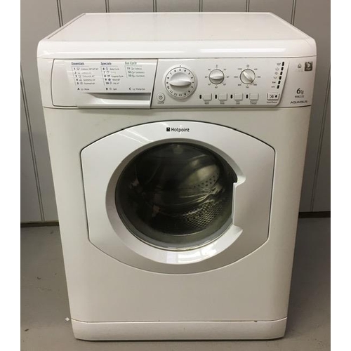 844 - Hotpoint 'Aqyuarius' 6kg, 1200 spin, washing machine. Model no.WML520. Dimensions(cm) H84, W60, D60.... 