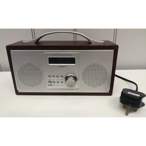 1544 - A mains-powered DAB Radio, by 'RED'. PAT Test pass & functionality test indicates in working order.