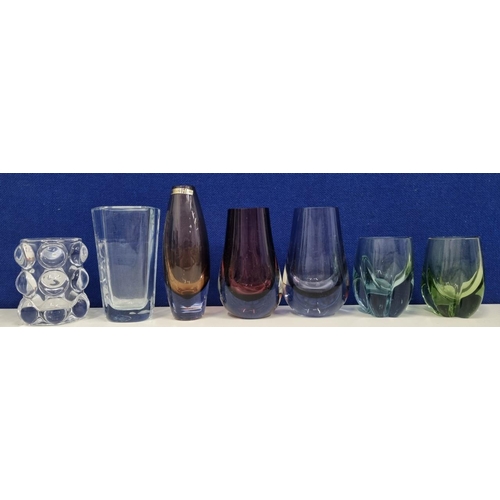 214F - A quantity of iconic mid-20th century decorative glass. Scandinavian examples to include a 'Hadeland... 