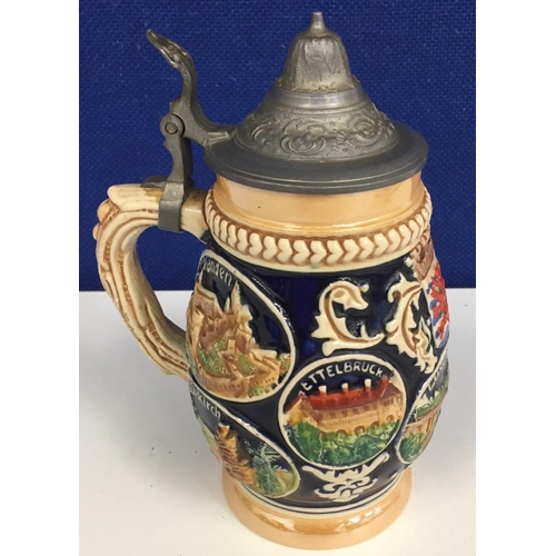 550 - A Luxembourg beer stein. Height17cm.