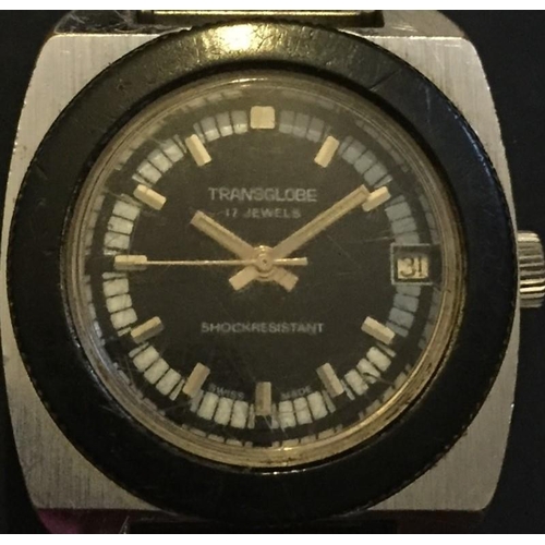 397 - A vintage divers-style gents wristwatch, by 'Transglobe', model no. 1105.