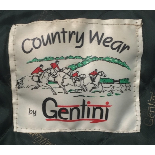 717 - A pre-worn ladies wax jacket, by 'Gentini'. Size medium.