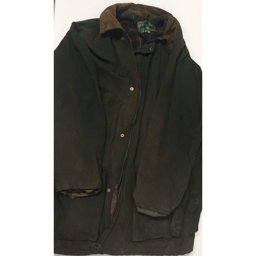 718 - A pre-worn gents wax jacket, by 'Country Wear'. Size XXL.