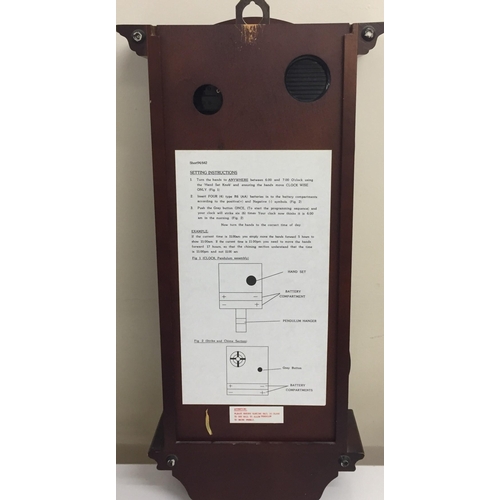 1187 - A battery operated 'Westminster Chime' wall clock, by 'Acctim'. Tested & appears in working order. D... 