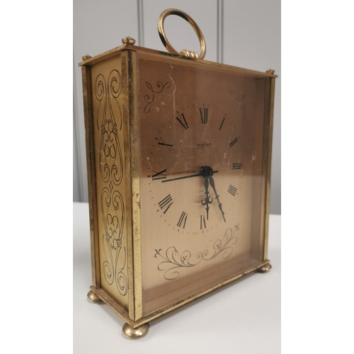 1196 - Two contemporary carriage clocks. Tested & both appear in working order.