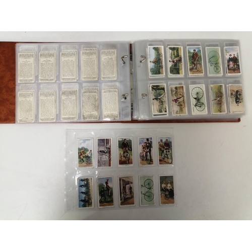 1606 - An album of seven sets of John Player cigarette cards. To include 'Tennis' - set of 50 cards; 'Cycli... 