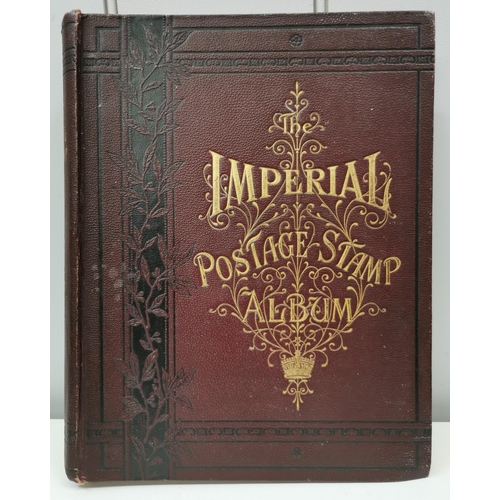 1620 - A sixth edition 'Imperial' (empty) stamp album, published by Stanley Gibbons Ltd in 1892.