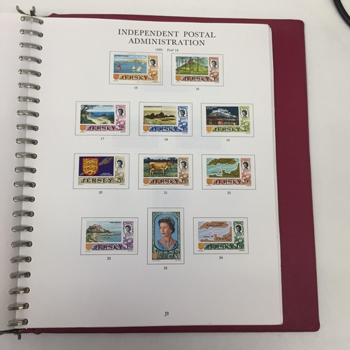 1628 - A partially-completed Stanley Gibbons 'Channel Islands' stamp album. Stamp dates 1950's onwards.