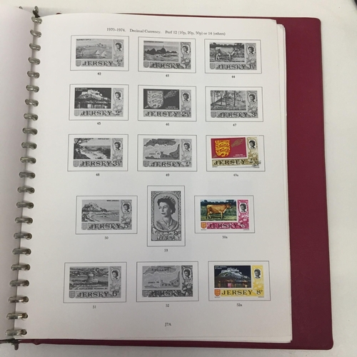 1628 - A partially-completed Stanley Gibbons 'Channel Islands' stamp album. Stamp dates 1950's onwards.