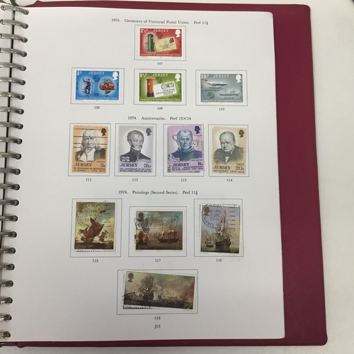 1628 - A partially-completed Stanley Gibbons 'Channel Islands' stamp album. Stamp dates 1950's onwards.