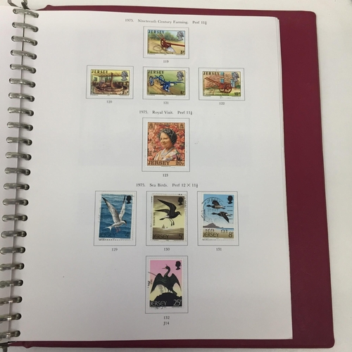 1628 - A partially-completed Stanley Gibbons 'Channel Islands' stamp album. Stamp dates 1950's onwards.